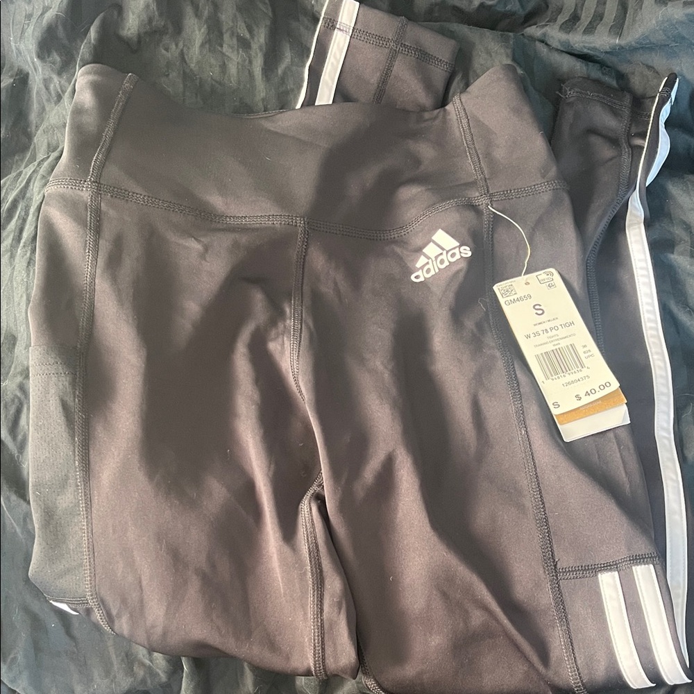 Adidas Aeroready Leggings with White Accents
